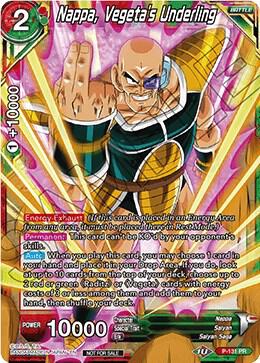 Nappa Vegetas Underling Shop Tournament Assault of Saiyans Foil P-131 Promotion Cards Dragonball Super card