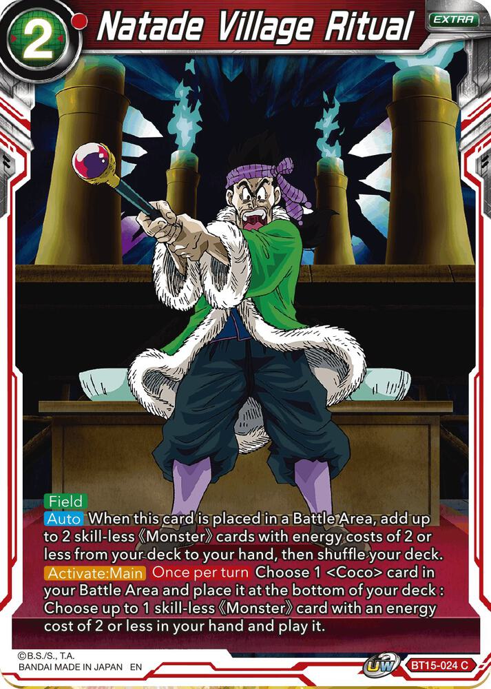 Natade Village Ritual BT15-024 Saiyan Showdown Dragonball Super card