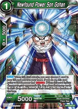 Newfound Power Son Gohan Foil BT4-048 Colossal Warfare Dragonball Super card