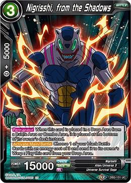 Nigrisshi from the Shadows Foil DB2-151 Draft Box 05 - Divine Multiverse Dragonball Super card