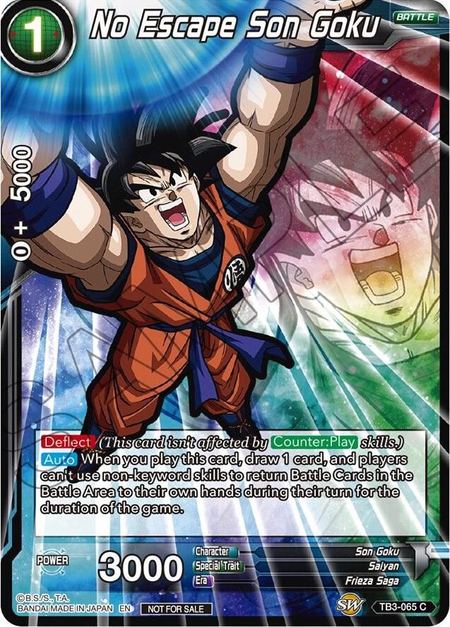 No Escape Son Goku Event Pack 05 TB3-065 Promotion Cards Dragonball Super card