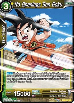 No Openings Son Goku Foil BT3-090 Cross Worlds Dragonball Super card