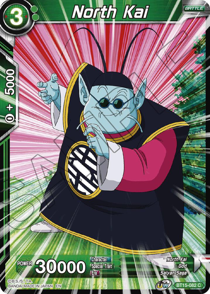 North Kai Foil BT15-082 Saiyan Showdown Dragonball Super card