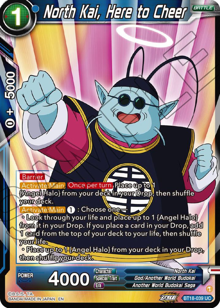 North Kai Here to Cheer Foil BT18-039 Dawn of the Z-Legends Dragonball Super card