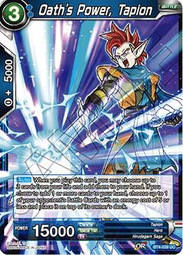 Oaths Power Tapion BT4-039 Colossal Warfare Dragonball Super card