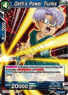 Oaths Power Trunks BT4-032 Colossal Warfare Dragonball Super card