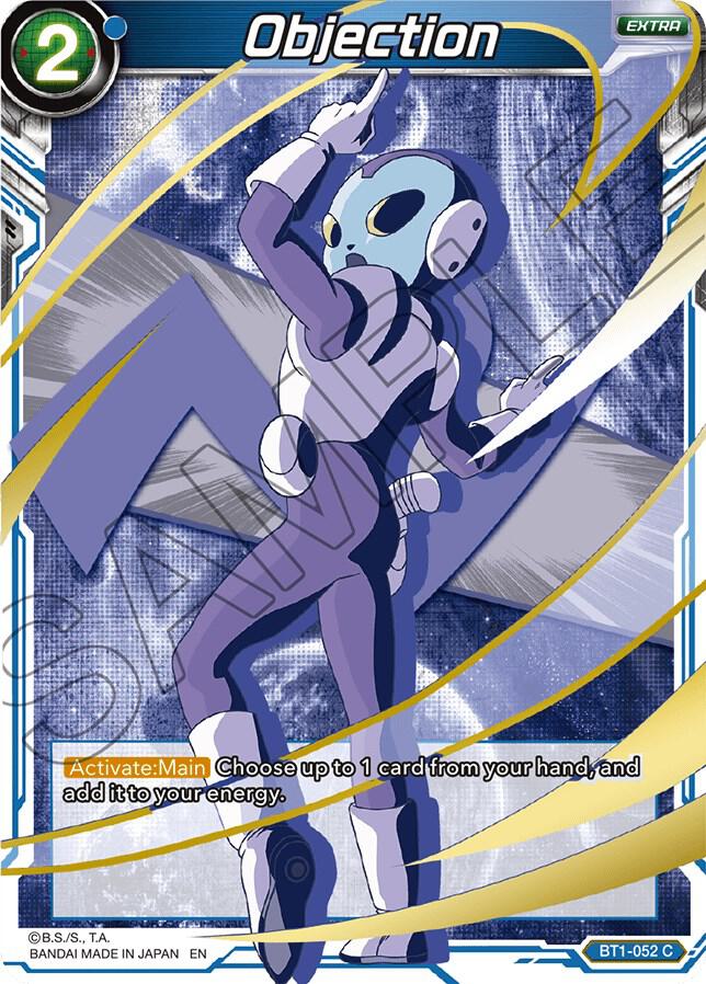 Objection Alternate Art BT1-052 Special Anniversary Set Dragonball Super card
