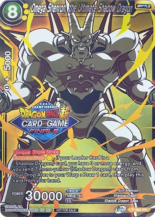 Omega Shenron the Ultimate Shadow Dragon 2021 Tournament Pack Vault Set P-284 Promotion Cards Dragonball Super card