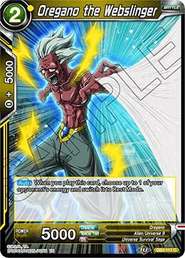 Oregano the Webslinger DB2-117 Draft Box 05 - Divine Multiverse Dragonball Super card