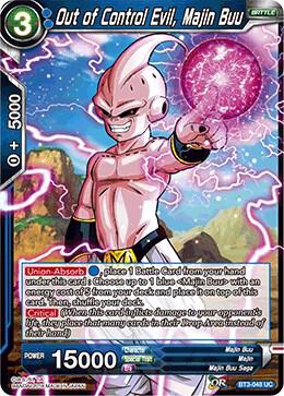 Out of Control Evil Majin Buu BT3-048 Cross Worlds Dragonball Super card