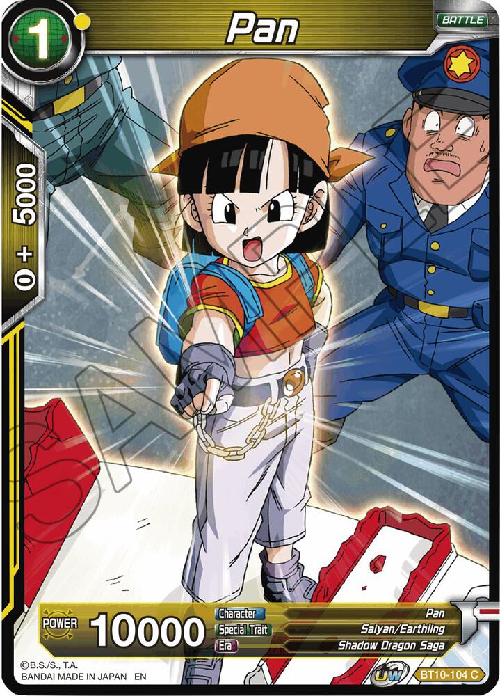 Pan Foil BT10-104 Rise of the Unison Warrior Dragonball Super card