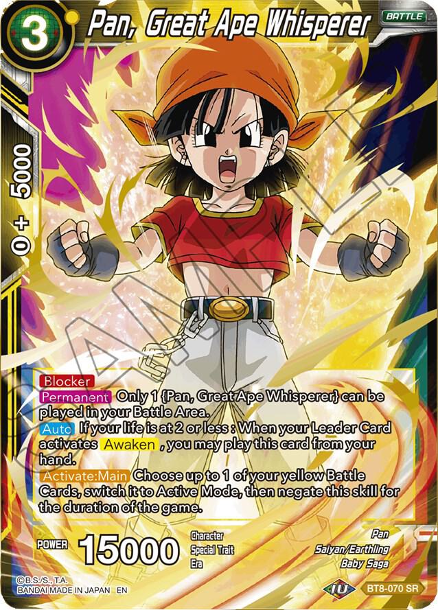 Pan Great Ape Whisperer BT8-070 Malicious Machinations Dragonball Super card