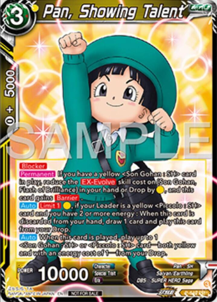 Pan Showing Talent P-649 Tournament Promotion Cards Dragonball Super card
