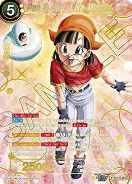 Pan and Giru Like Minded SPR BT30-127 Three Glorious Fighters Dragonball Super card