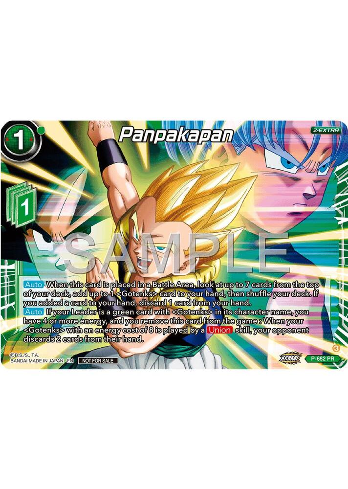 Panpakapan Tournament Pack Vol12 P-682 Tournament Promotion Cards Dragonball Super card