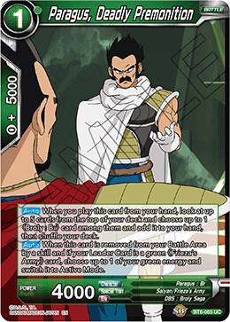 Paragus Deadly Premonition BT6-065 Destroyer Kings Dragonball Super card