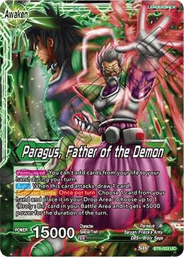 Paragus Paragus Father of the Demon Foil BT6-053 Destroyer Kings Dragonball Super card