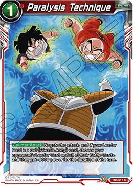 Paralysis Technique TB3-017 Clash of Fates Dragonball Super card
