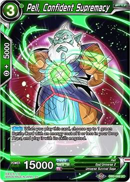 Pell Confident Supremacy Foil DB2-088 Draft Box 05 - Divine Multiverse Dragonball Super card