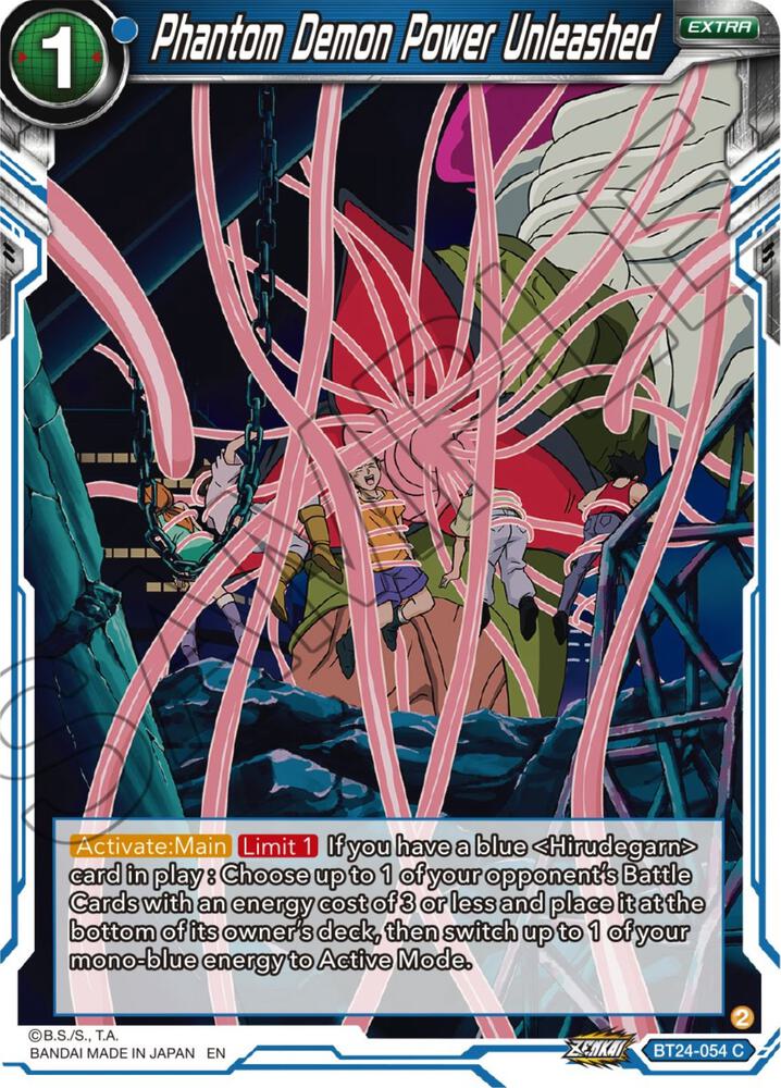 Phantom Demon Power Unleashed BT24-054 Beyond Generations Dragonball Super card