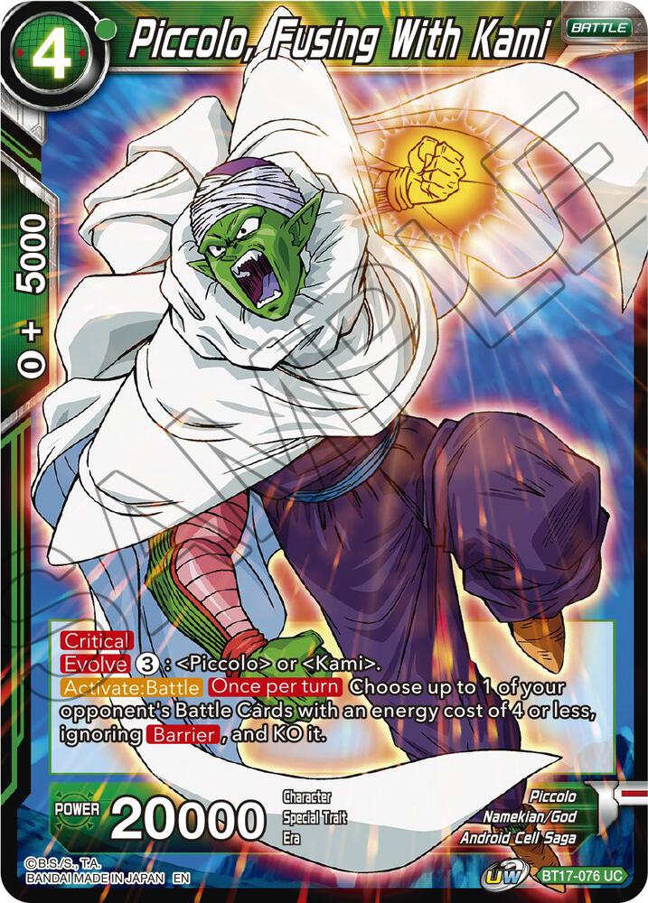 Piccolo Fusing With Kami BT17-076 Ultimate Squad Dragonball Super card