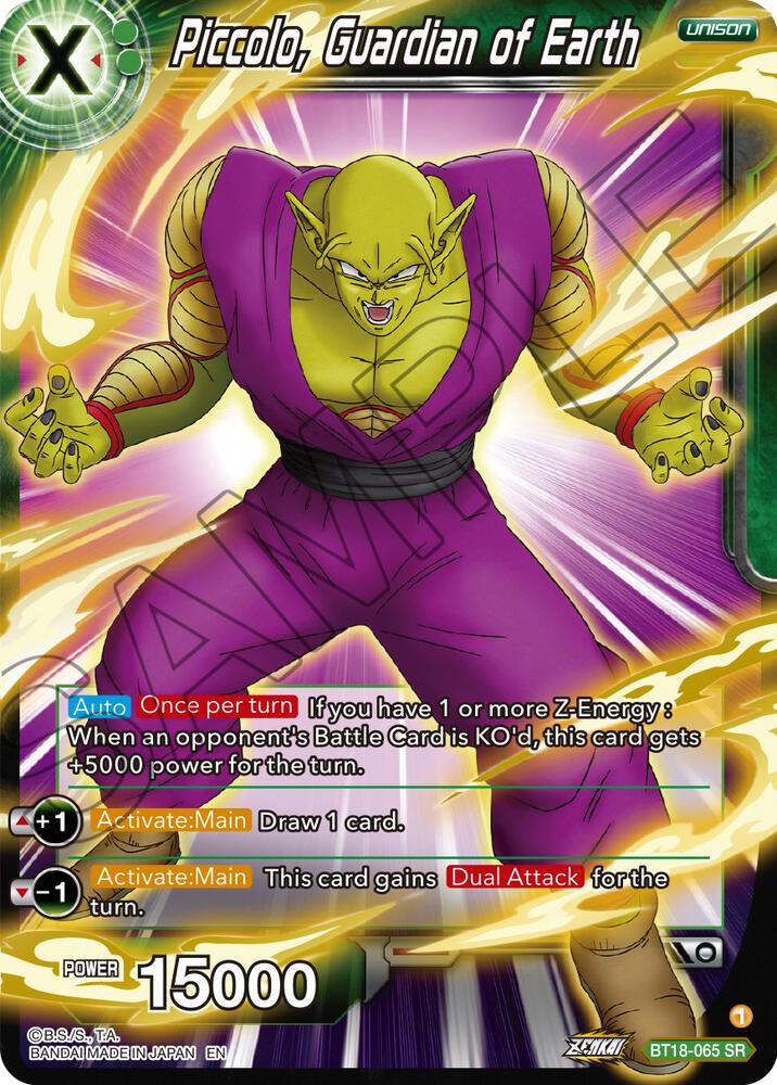 Piccolo Guardian of Earth BT18-065 Dawn of the Z-Legends Dragonball Super card