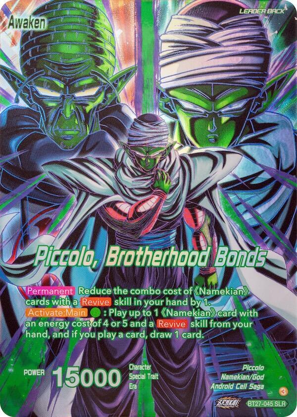 Piccolo Piccolo Brotherhood Bonds SLR BT27-045 History of Z Dragonball Super card