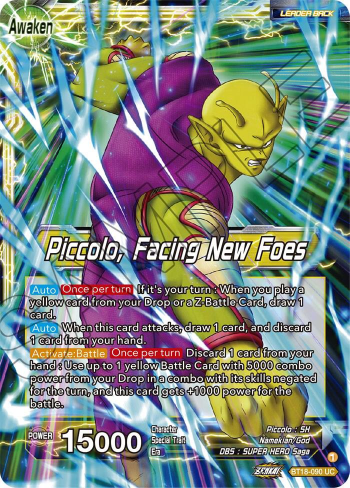 Piccolo Piccolo Facing New Foes Foil BT18-090 Dawn of the Z-Legends Dragonball Super card