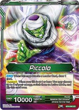 Piccolo Piccolo Kamis Successor BT4-046 Colossal Warfare Dragonball Super card