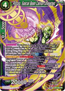 Piccolo Special Beam Cannon Unleashed BT7-060 Assault of the Saiyans Dragonball Super card