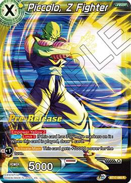 Piccolo Z Fighter BT17-085 Ultimate Squad Pre-Release Cards Dragonball Super card