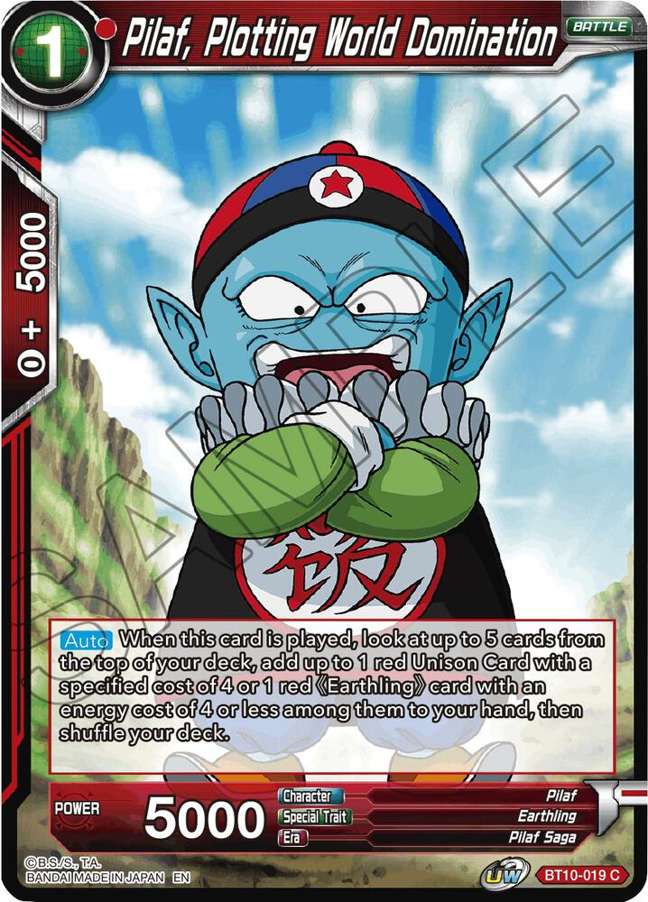 Pilaf Plotting World Domination BT10-019 Rise of the Unison Warrior Dragonball Super card