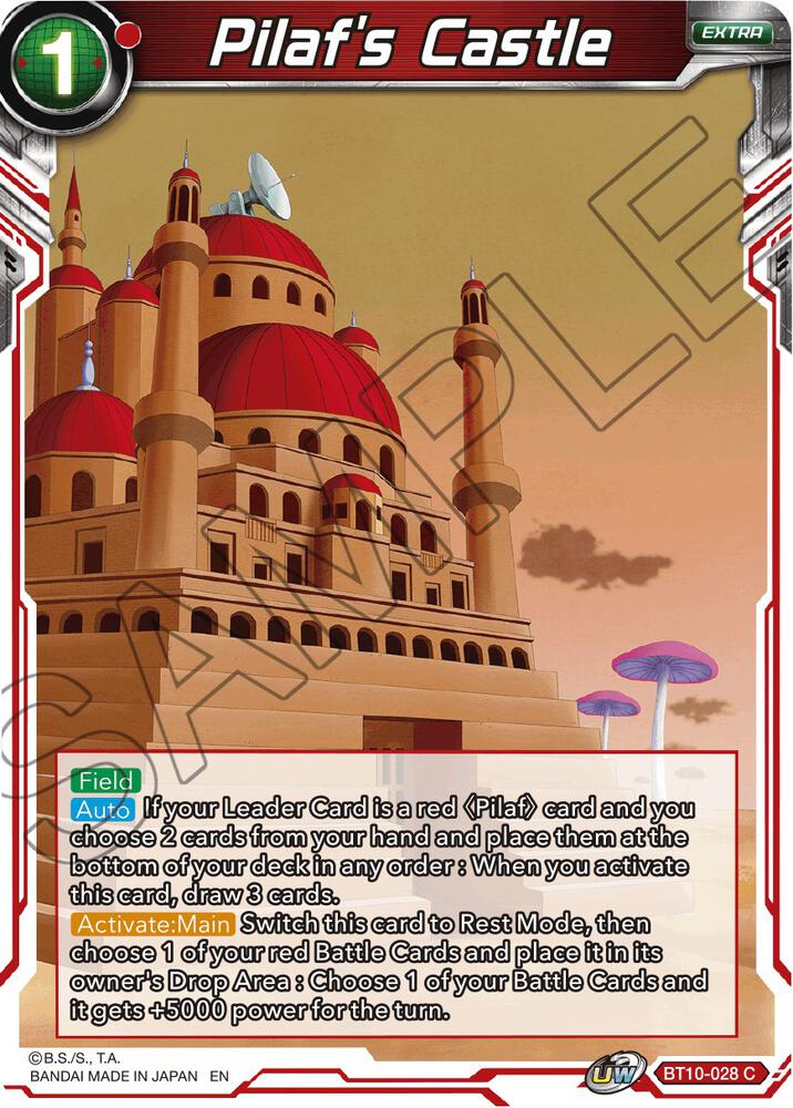 Pilafs Castle Foil BT10-028 Rise of the Unison Warrior Dragonball Super card