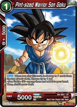 Pint sized Warrior Son Goku Foil BT3-006 Cross Worlds Dragonball Super card