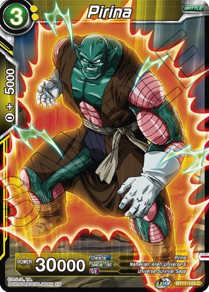 Pirina BT17-103 Ultimate Squad Dragonball Super card