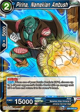 Pirina Namekian Ambush Foil DB2-043 Draft Box 05 - Divine Multiverse Dragonball Super card