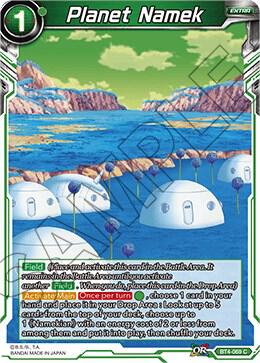 Planet Namek Foil BT4-069 Colossal Warfare Dragonball Super card