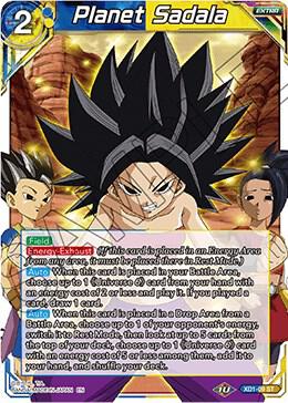 Planet Sadala Foil XD1-09 Assault of the Saiyans Dragonball Super card