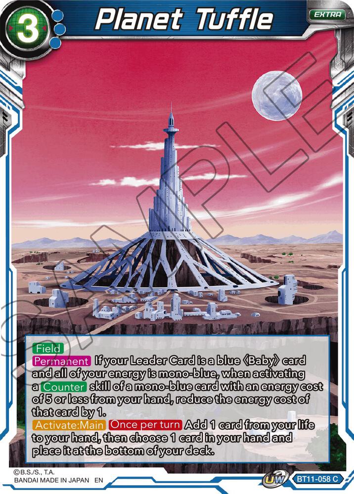 Planet Tuffle Foil BT11-058 Vermilion Bloodline Dragonball Super card