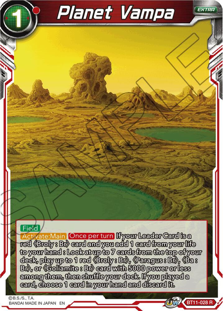 Planet Vampa Foil BT11-028 Vermilion Bloodline Dragonball Super card