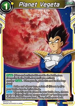 Planet Vegeta BT3-105 Cross Worlds Dragonball Super card