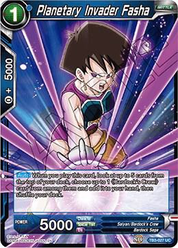 Planetary Invader Fasha TB3-027 Clash of Fates Dragonball Super card