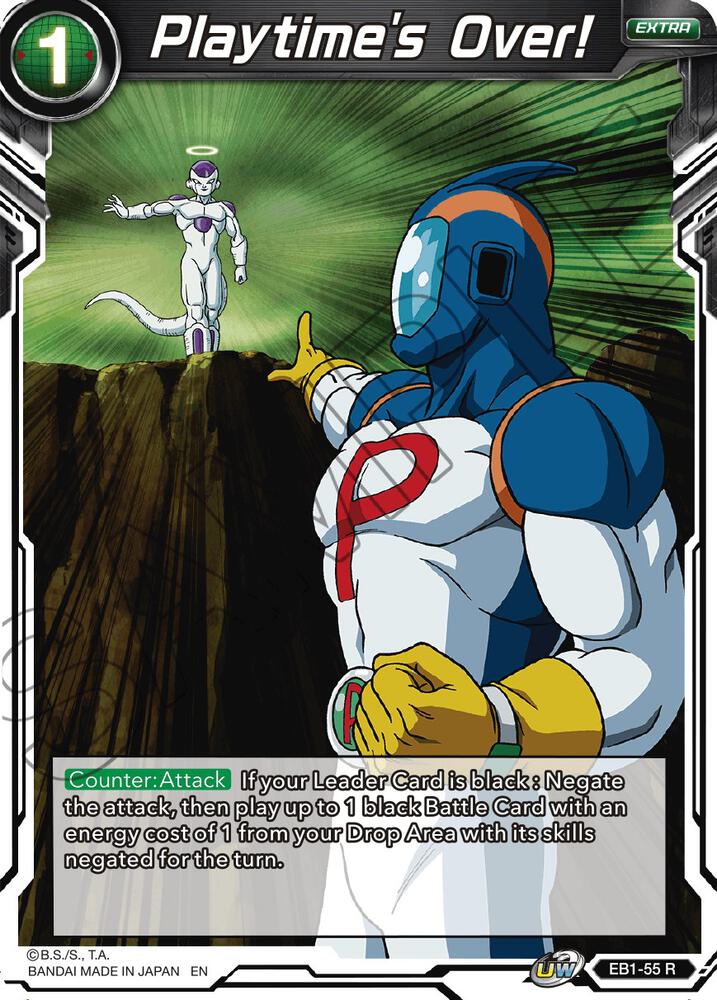 Playtimes Over Foil EB1-55 Battle Evolution Booster Dragonball Super card