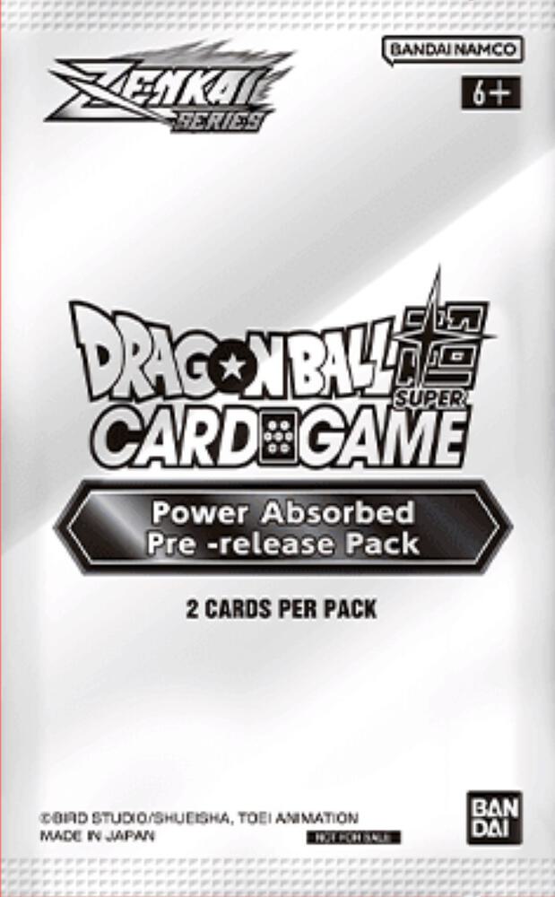 Power Absorbed Pre Release Pack  Power Absorbed Pre-Release Cards Dragonball Super card