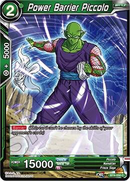 Power Barrier Piccolo Foil BT4-050 Colossal Warfare Dragonball Super card