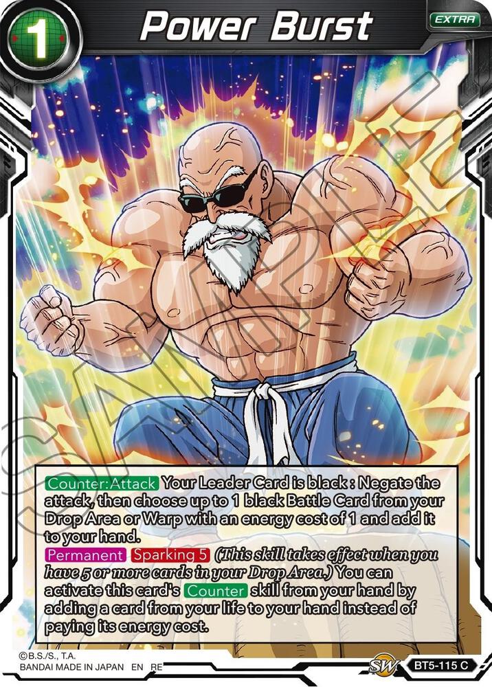 Power Burst BT5-115 Mythic Booster Dragonball Super card