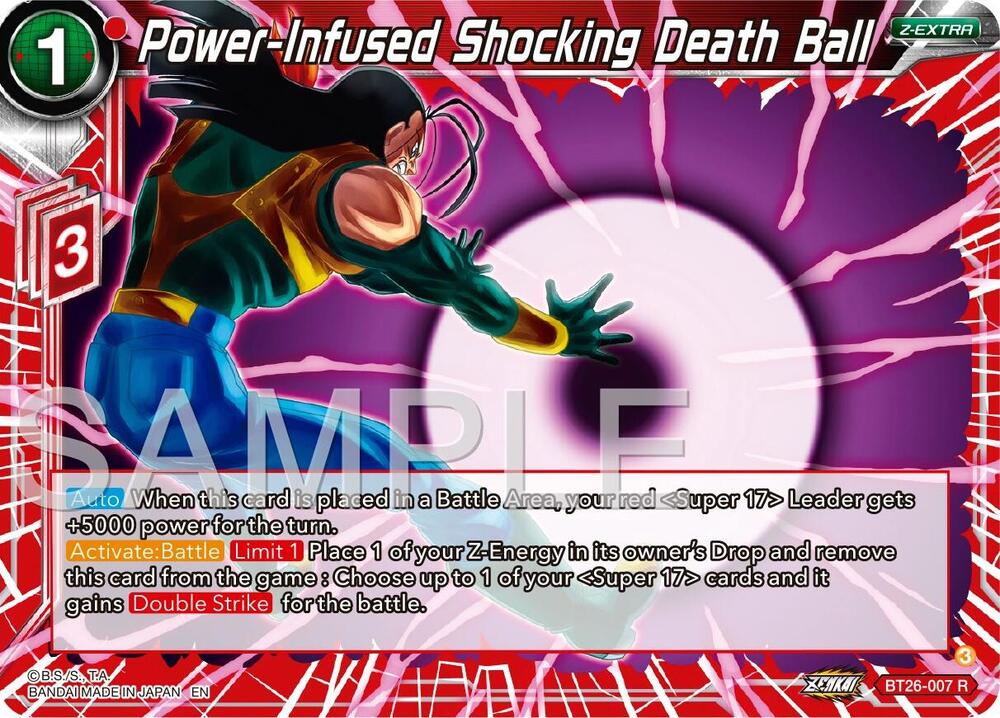 Power Infused Shocking Death Ball Foil BT26-007 Ultimate Advent Dragonball Super card