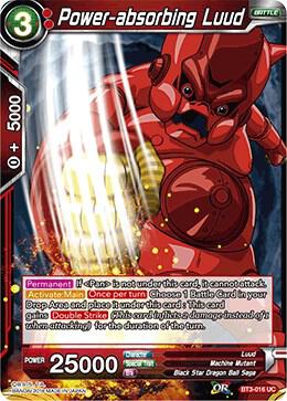Power absorbing Luud Foil BT3-016 Cross Worlds Dragonball Super card