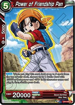 Power of Friendship Pan BT4-009 Colossal Warfare Dragonball Super card