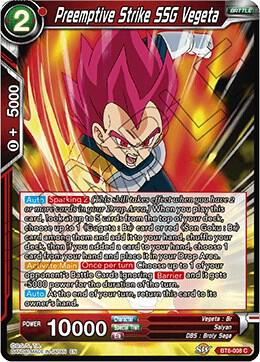 Preemptive Strike SSG Vegeta Foil BT6-008 Destroyer Kings Dragonball Super card